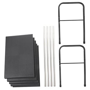 lot 1281 image: 1 Set Floor Rack Metal Cabinets Black Metal Shelves Black Shelf Cabinet and Shelf Kitchen Shelf Metal Rack Multi-Function Storage Rack Stainless Steel Storage Rack Organizing Rack Retail $40.72