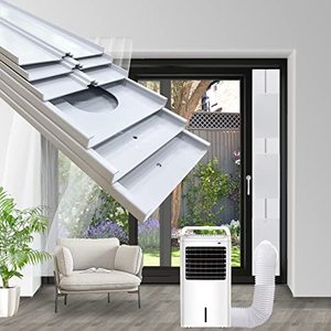 lot 1310 image: NWESTUN Portable Air Conditioner Sliding Door Vent Kit - Portable Air Conditioner Window Kit for Sliding Door, Max length 90inches, Adjustable Ac Vent Kit for Exhaust Hose with 5.113cm Diameter Retail $37.99