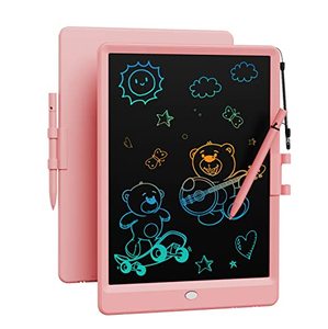 lot 1314 image: Bravokids Toys for 3-6 Years Old Girls Boys, LCD Writing Tablet 10 Inch Doodle Board, Electronic Drawing Tablet Drawing Pads, Educational Birthday Gift for 3 4 5 6 7 8 Years Old Kids Toddler (Pink) Retail $31.99