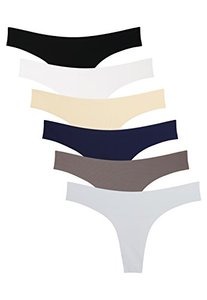 lot 1338 image: Wealurre Womens Microfiber Low Rise No Show Thong Pantie(BWADBBRG,M) Retail $17.51