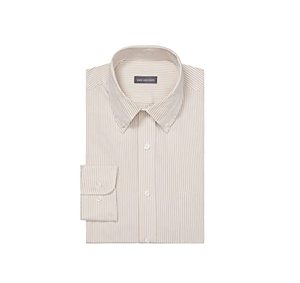 lot 1343 image: Van Heusen mens Regular Fit Pinpoint Stripe Dress Shirt, Birch, 14.5 Neck 32 -33 Sleeve Small US Retail $21.99