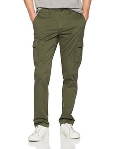 lot 1400 image: Goodthreads Mens Slim-Fit Vintage Comfort Stretch Cargo Pant, Dark Green, 30W x 32L Retail $27.99