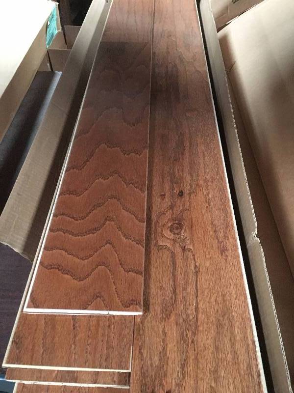 lot 1075 image: 2 Boxes64 sq ft of 5 Oak Coffee Engineered Hardwood