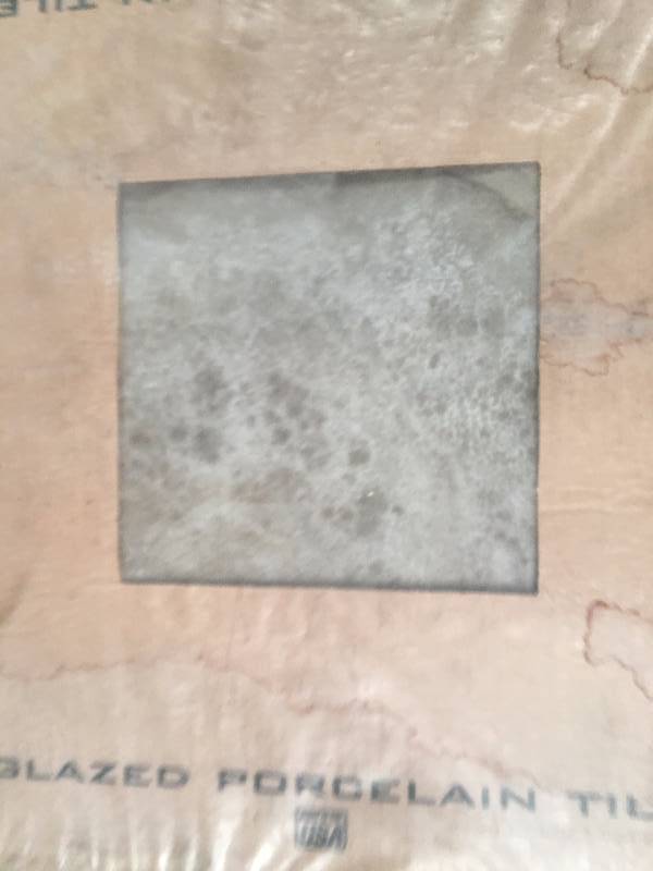 lot 1086 image: 4 boxes64 sq ft of 20x20 Noce Porcelain Floor Tile