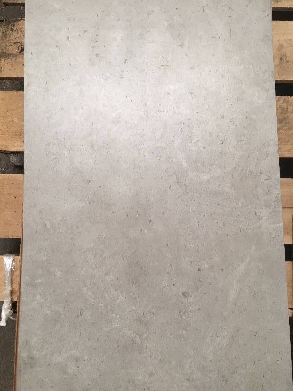 lot 1089 image: 3 boxes67 sq ft of 18x36 Hones Grey Shell Porcelain Floor Tile