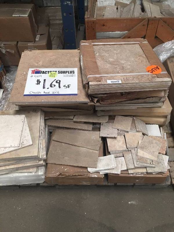 lot 1090 image: 15 Boxes of Assorted Natural Stone Travertine Wall and Floor Tile