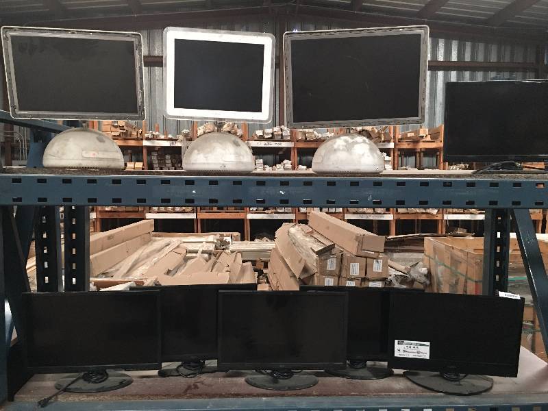 lot 1138 image: Lot of 9 Flat Screen HDTVsMonitors