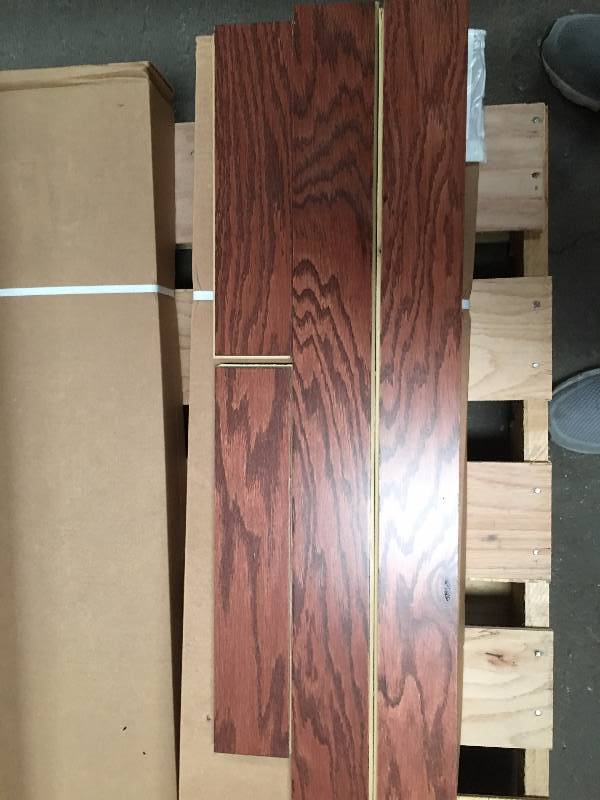 lot 1144 image: 5 Boxes112.5 sq ft of 3 Oak Henna Engineered Hardwood Flooring