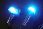 Street Glow LED Blue windshield washer squirter lights Pretty wild looking