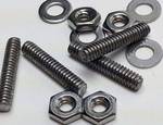 Nice set of 4 stainless 1 inch studs nuts and washers with the 10-24 threads