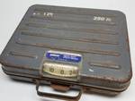 Handy to have is this 250 lbs. Pelouze shipping scale.  Slightly dirty but fully functional and accurate.