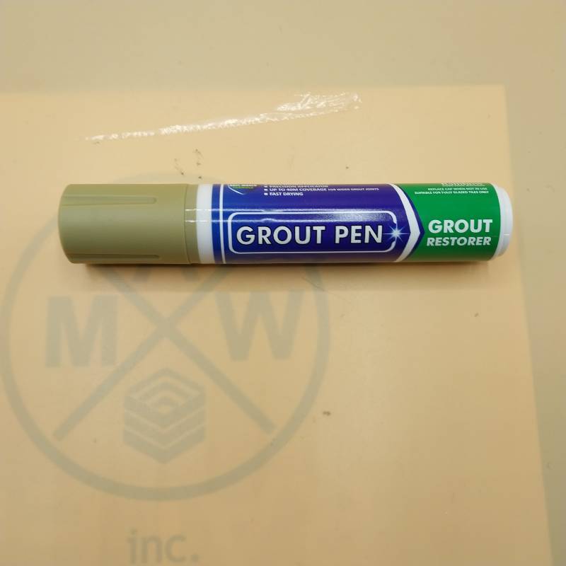 Grout Pen White Tile Paint Marker: Waterproof Grout Paint, Tile Grout  Colorant and Sealer Pen - White, Wide 15mm Tip (20mL)