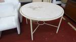 Round metal framed table w/laminate to p.