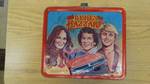 Vintage metal 1980 the dukes of hazzard lunch box w/thermos.