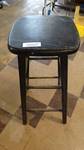 Black wood bar/counter stool.