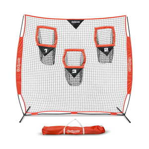 lot 15280 image: GoSports 8 Ft. x 8 Ft. Football Throwing Target Net - Improve QB Accuracy