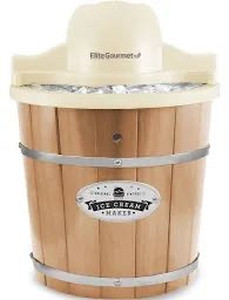 lot 15285 image: Elite gourmet 4 qt old fashioned electric ice cream maker