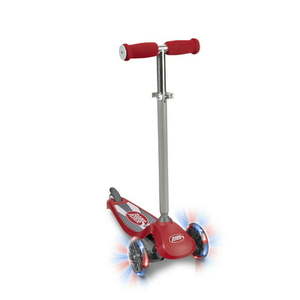 lot 15294 image: Radio Flyer Lean N Glide with Light up Wheels Scooter Red Lean to Steer