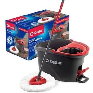 lot 15295 image: O-Cedar microfiber easywring spin mop and bucket system