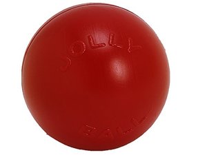 lot 15298 image: Jolly Pets Push-n-Play Ball Dog Toy, 10 InchesLarge, Red (310 RD)