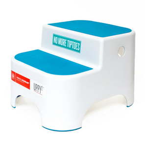 lot 15313 image: Prince Lionheart UPPY2 Step Stool for Kids Toddler Stool for Toilet Potty Training Berry Blue