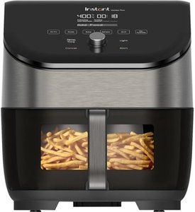 lot 15317 image: Instant Pot - 6qt Vortex Plus ClearCook  OdorErase SS - Stainless Steel