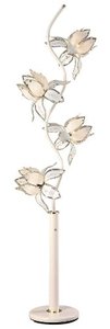 lot 15337 image: Ore International K-9334W Flower Floor Lamp, 73, White