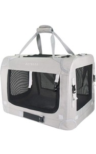 lot 15216 image: Petseek Extra Large Cat Carrier Soft Sided Folding Small Medium Dog Pet Carrier 24x16.5x16 Travel Collapsible Ventilated Comfortable Design Portable Vehicle