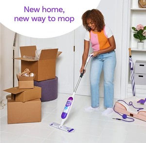 lot 15219 image: Swiffer PowerMop Multi-Surface Mop Kit for Floor Cleaning