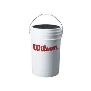 lot 15264 image: WILSON Sporting Goods Ball Bucket, White (B0000BZF04) 2 Pack