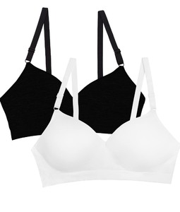 lot 15266 image: Fruit of the Loom Womens Seamless Wire Free Push-up Bra - 34B