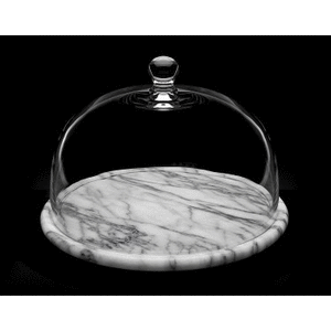 lot 15268 image: Godinger Serveware La Cucina Glass Dome