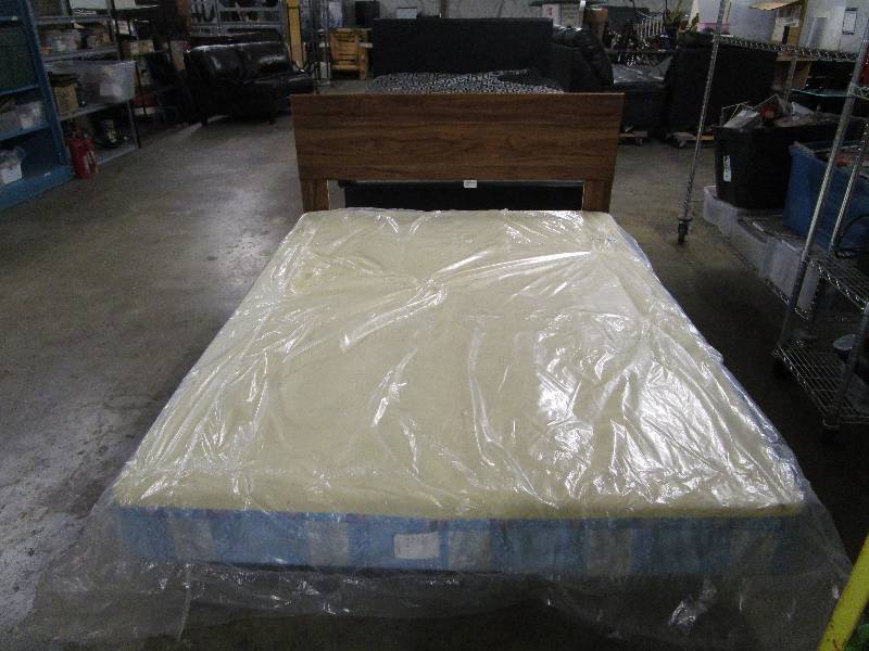 lot 504 image: Queen Size Headboard,Frame and Box Spring