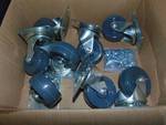 (8) ct lot caster wheels, plate mount; 3