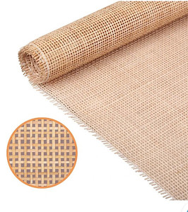 lot 15517 image: 24 Width Natural Square Cane Webbing 5Feet, Rattan Webbing Roll for Caning Projects, Woven Open Mesh Cane for Furniture, Chair, Cabinet, Ceiling, Bed