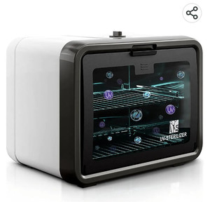 lot 15529 image: UV Sanitizer Box, 10L UV Light Sterilizer Kills 99.9% of Bacteria & Viruses in 10 Minutes for Baby Bottle, Toys, Jewelry, Mobile phones, UV Sterilizer Cabinet for Salon, Spa, Office and At Home Use