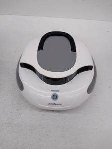 lot 15530 image: POOLPURE Cordless Pool Vacuum, Robotic Pool Cleaner with Dual-Motor, Strong Suction, Lasts 120Mins, Self-Parking, Automatic Cleaner Ideal for AboveIn-Ground Flat Pools up to 40 Feet (Grey), USED