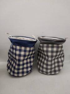 lot 15560 image: Collapsible Laundry Baskets, Set of 2