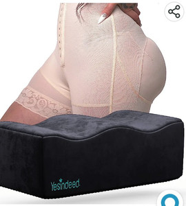 lot 15562 image: YESINDEED The Original Brazilian Butt Lift Pillow, Dr. Approved for Post Surgery Recovery Seat, BBL Foam Pillow  Cover Bag