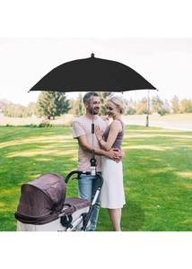 lot 15607 image: KWQBHW Stroller Multi-directional Outdoor Product Sunshade Chair Umbrella, Black