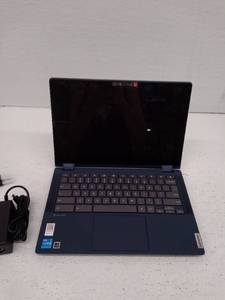 lot 15614 image: Lenovo Chromebook Flex 5 13 Laptop, Blue, (Powers On), Retail $348.88