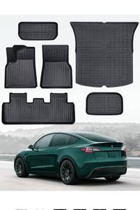 lot 15643 image: TAPTES Tesla Model Y Floor Mats, All Weathe