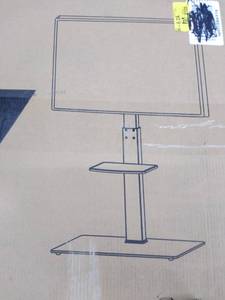 lot 15700 image: TV Stand Model TF2001, Black