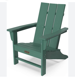 lot 15745 image: Serwall Adirondack Chair with Flat Back, Green