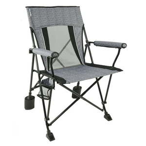 lot 53363 image: Kijaro Rok-it Folding Adult Rocking Chair, Hallett Peak Grey