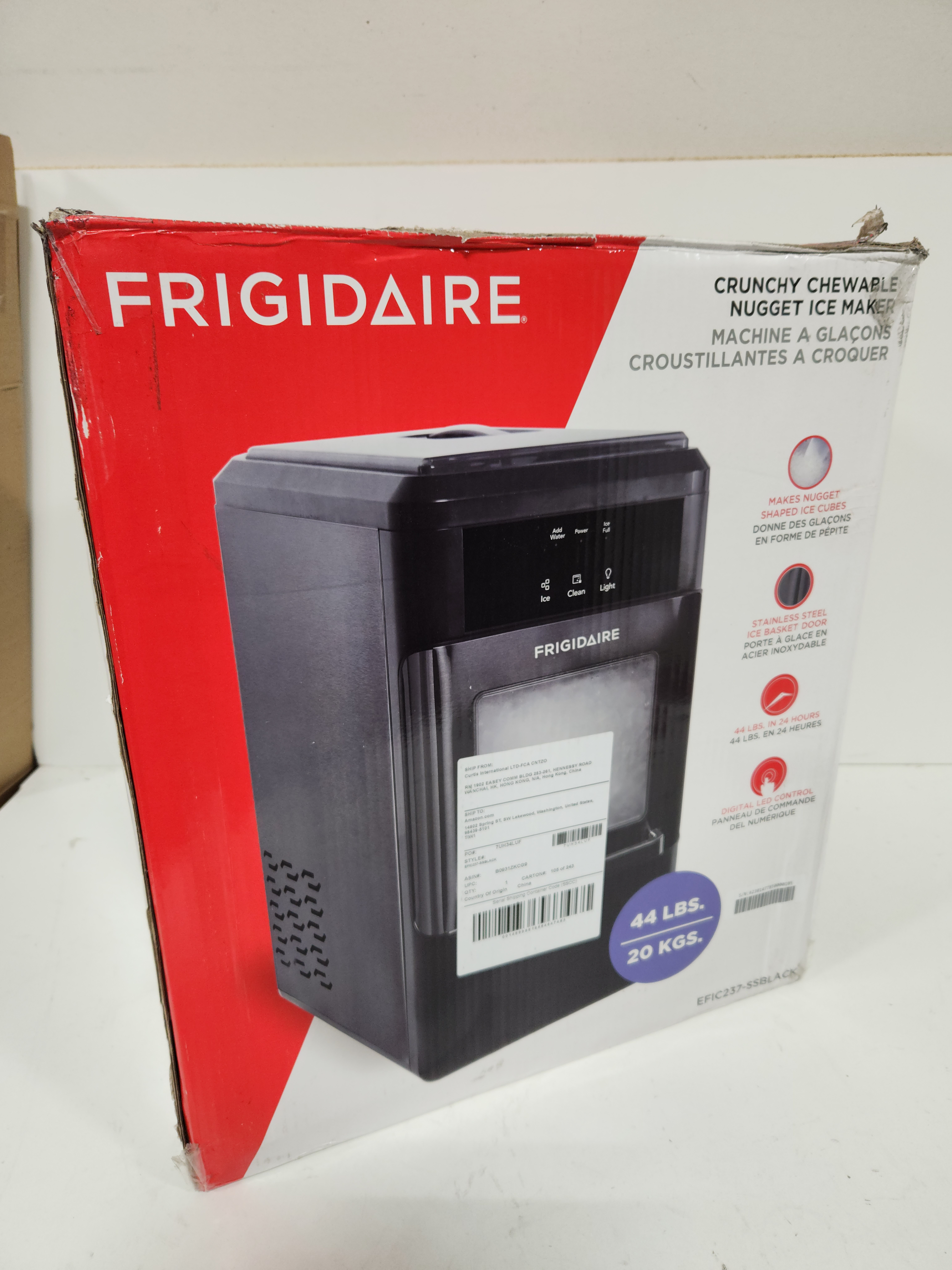 Frigidaire EFIC237 Countertop Crunchy Chewable Nugget Ice Maker