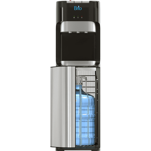 lot 46256 image: Brio Bottom Load Water Cooler Dispenser with Hot Cold and Room Temperature Water 3 to 5 Gallon Capacity Water Jugs