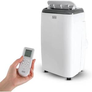 lot 46261 image: BLACKDECKER BPP05WTB 5 000 BTU SACCCEC (8 000 BTU ASHRAE) Portable Air Conditioner with Remote Control White