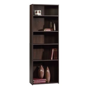 lot 46264 image: Sauder Beginnings 5-shelf Bookcase Cinnamon Cherry Finish