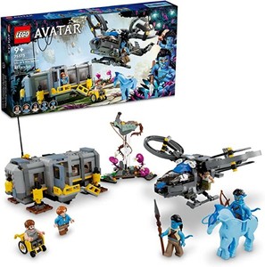 lot 46293 image: LEGO Avatar Floating Mountains Site 26 & RDA Samson 75573 Building Set - Helicopter Toy Featuring 5 Minifigures and Direhorse Animal Figure, Movie Inspired Set, Gift Idea for Kids Ages 9 - Retail-$99.99